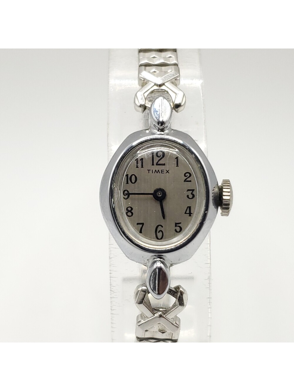 Vintage Timex Womens 17mm Mechanical Watch Expandable Band Running